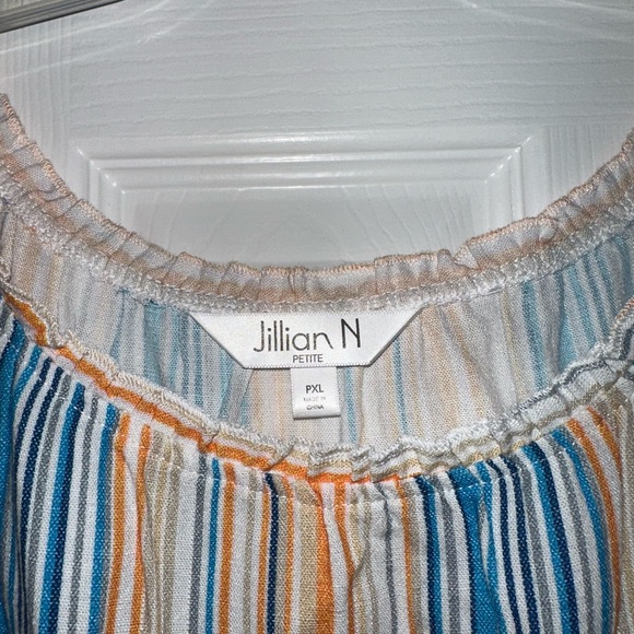 Women's Multicolor Striped Blouse - Picture 3 of 4